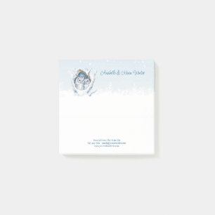 Post-it® Chouettes d'hiver Snowflakes