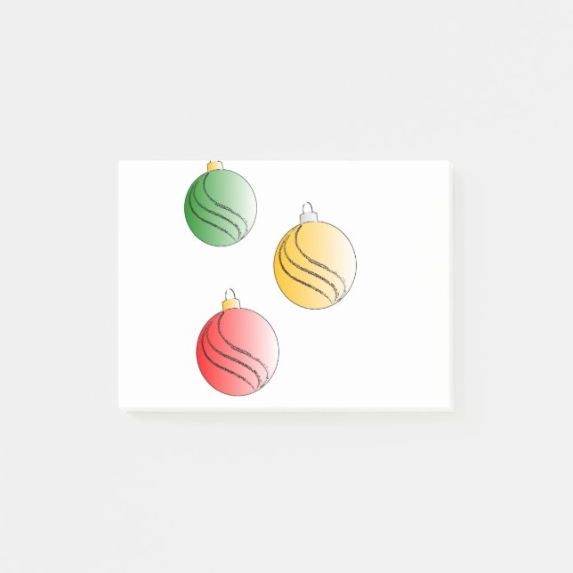 Post-it® Christmas Baubals (Devant)
