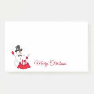 Post-it® Christmas Snowman Post It Notes