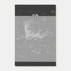Post-it® Chrome comme Aries Symbole Zodiac sur Hevelius