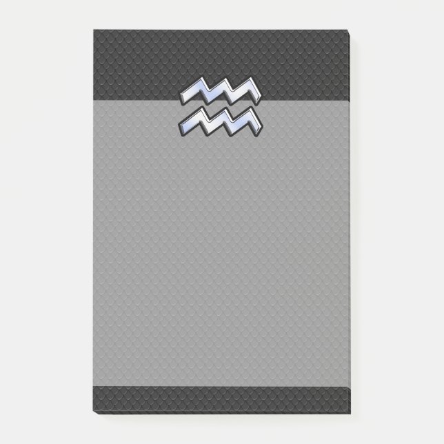 Post-it® Chrome moderne comme Aquarius Zodiac Connexion Sna (Devant)