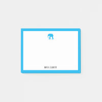 Ciel bleu clair éléphant et bordure en blanc avec 