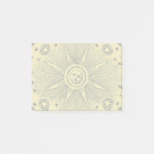 Post-it® Ciel Nocturne Antique Étoiles Solaires Zodiaque Mé