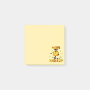 Post-it® Citation de motivation pour le donut rétro amusant