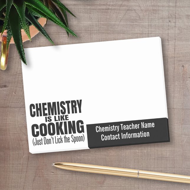Post-it® Citation de professeur de chimie amusante (Personalized Post-it Notes for Teachers)