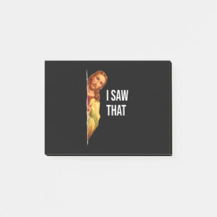 Post-it® Citation Drôle Jésus Mème J'Ai Vu Ce Dieu Chrétien