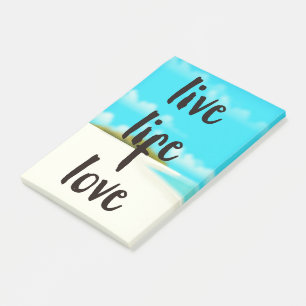 Post-it® Citation inspirante de Vie Vie Amour