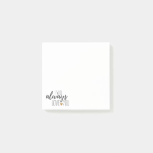 Post-it® Citation Motivative Love You Black White Typograph