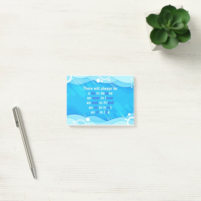 Post-it® citations sur l'amour, la vie et l'amitié (Bureau)