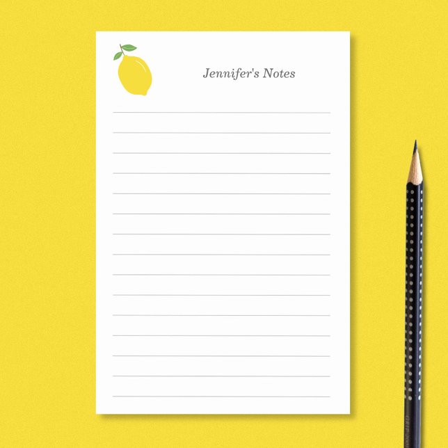 Post-it® Citron et lignes (Lemon and Lines Post-it Notes)