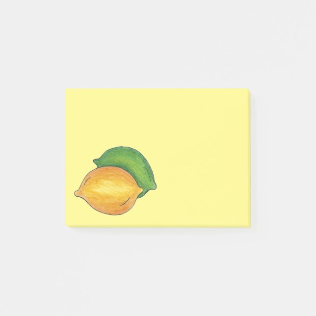 Post-it® Citron n'citron vert Fruit Citron jaune Poster (Devant)