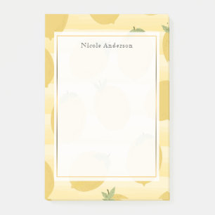 Post-it® Citrons jaunes Été Fruit Aquarelle Amusant Clair
