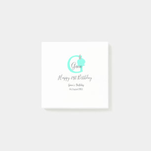 Post-it® Citrouille vert automne anniversaire 21e pastel gr