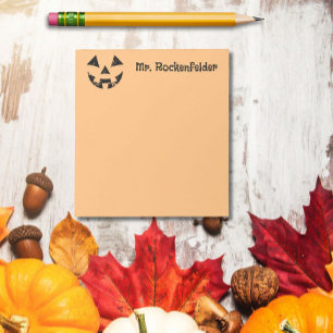 Post-it® Citrouille visage Jack-o-lanterne personnalisé Hal