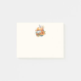 Post-it® Citrouilles d'automne avec Fleurs et Foliage