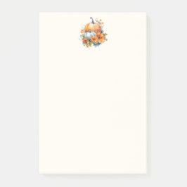 Post-it® Citrouilles d'automne avec Fleurs et Foliage