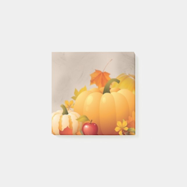 Post-it® citrouilles feuilles de Turquie (Devant)