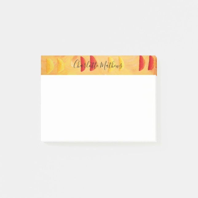 Post-it® Citrus d'orange et de citron personnalisé (Devant)