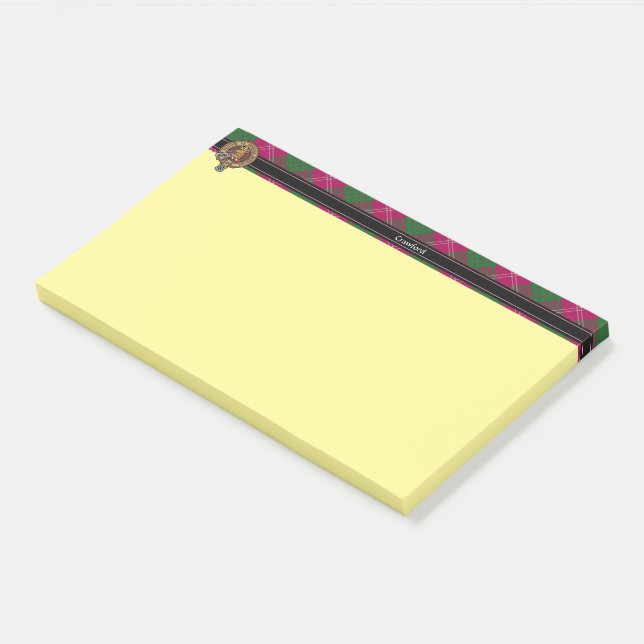 Post-it® Clan Crawford Crest Post-it Notes (Incliné)