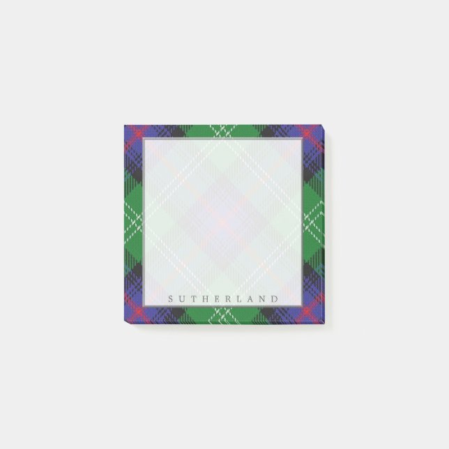 Post-it® Clan écossais de Regal Sutherland Tartan (Devant)
