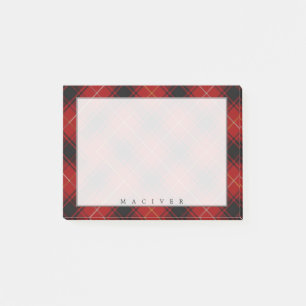 Post-it® Clan écossais royal MacIver Tartan