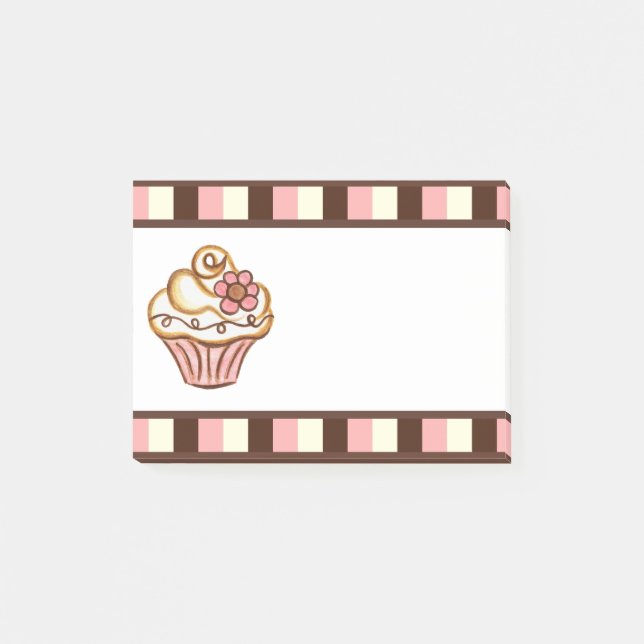 Post-it® Classes Entreprise Cupcake Post It Notes  (Devant)