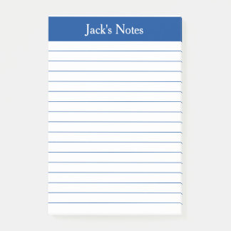 Post-it® Classic Elegant Bleu Linne Personnalisé