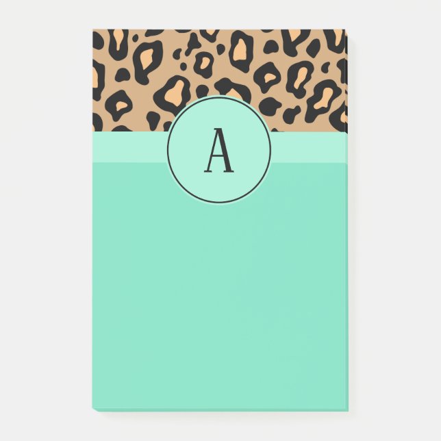Post-it® Classic Leopard Monogrammed Post (Devant)
