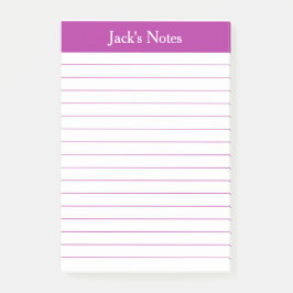 Post-it® Classic Rose foncé Linne Personnalisé