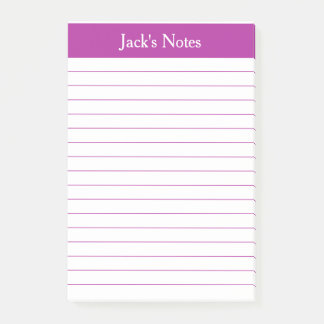 Post-it® Classic Rose foncé Linne Personnalisé