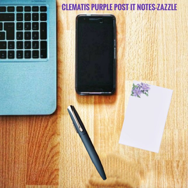 Post-it® Clematis Purple Post-It Notes (Créateur téléchargé)