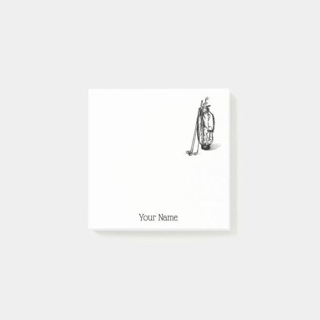 Post-it® Club de golf Golf Bag (Devant)