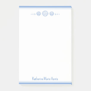 Post-it® Coastal Bleu et coquillages de St Jacques Personna