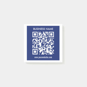 Post-it® Code QR modifiable (généré instantanément)   bleu 