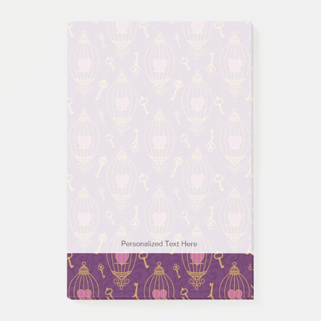 Post-it® Coeur-clé-motif (Devant)