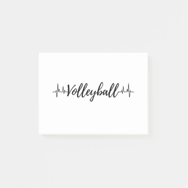 Post-it® Coeur de volley-ball (Devant)