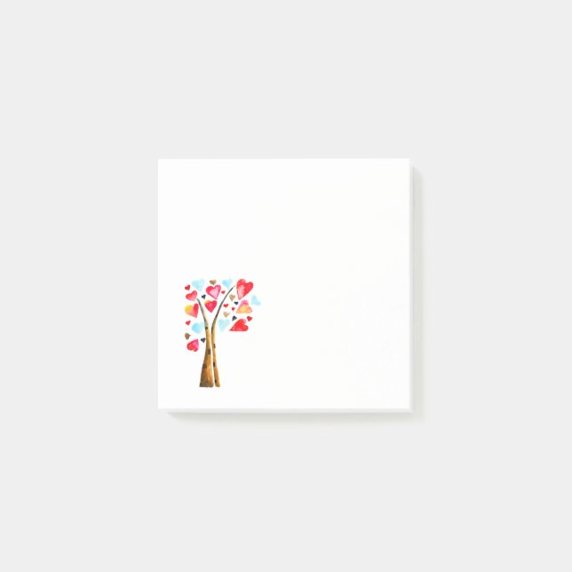 Post-it® Coeur des valemtines lunaires (Devant)