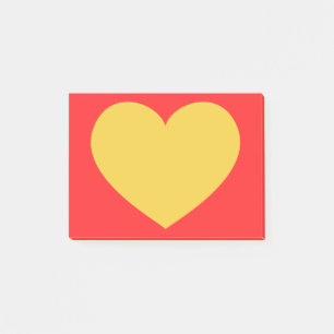 Post-it® Coeur jaune