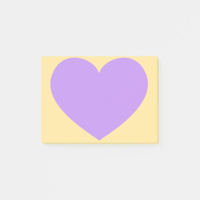Post-it® Coeur pourpre (Devant)