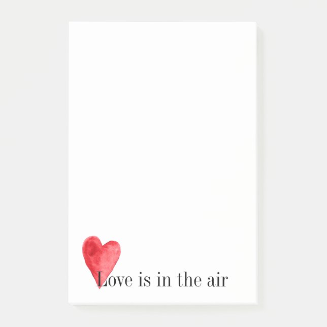 Post-it® Coeur rouge (Devant)