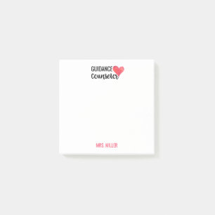 Post-it® Coeur rouge personnalisé par conseiller de