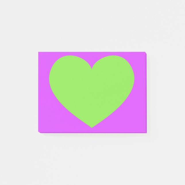 Post-it® Coeur vert (Devant)