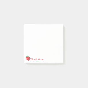 Post-it® Coeurs fraises Berry Sweet Nom personnalisé