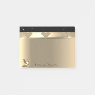 Post-it® Coeurs Or Glitterie Fille, Talons Haut Personnalis