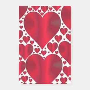 POST-IT® COEURS ROUGES POUR LA JOURNÉE DE VALENTINE