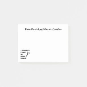 Post-it® Coiffeur amusant, coiffeur amusant, coiffeur barbi