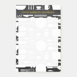 Post-it® Collage de cuisine sur bois noir