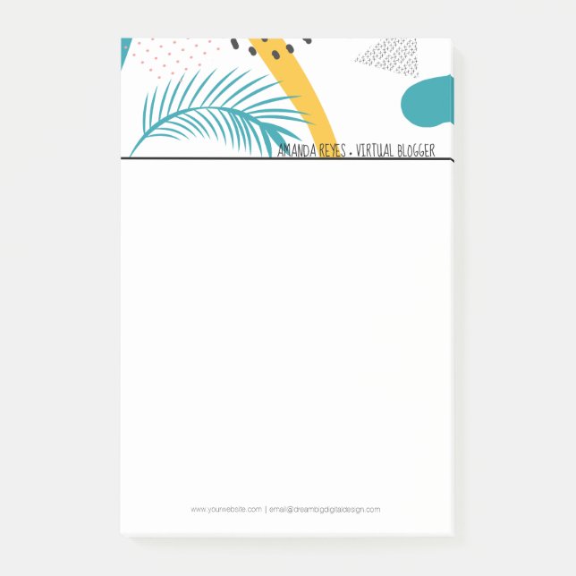 Post-it® Collage tropical moderne (Devant)