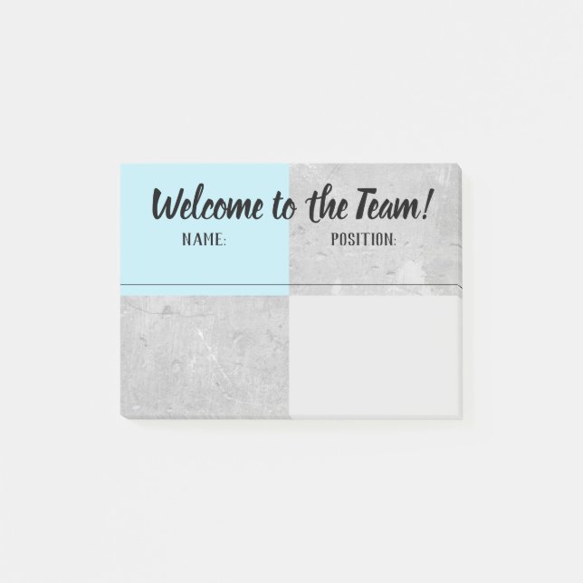 Post-it® Collègue bienvenu des employés d'Onboarding (Devant)