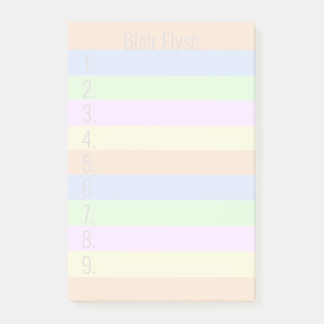 Post-it® Coloré personnalisé (Devant)